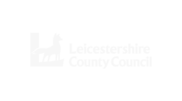 Leicester County Council Logo In White